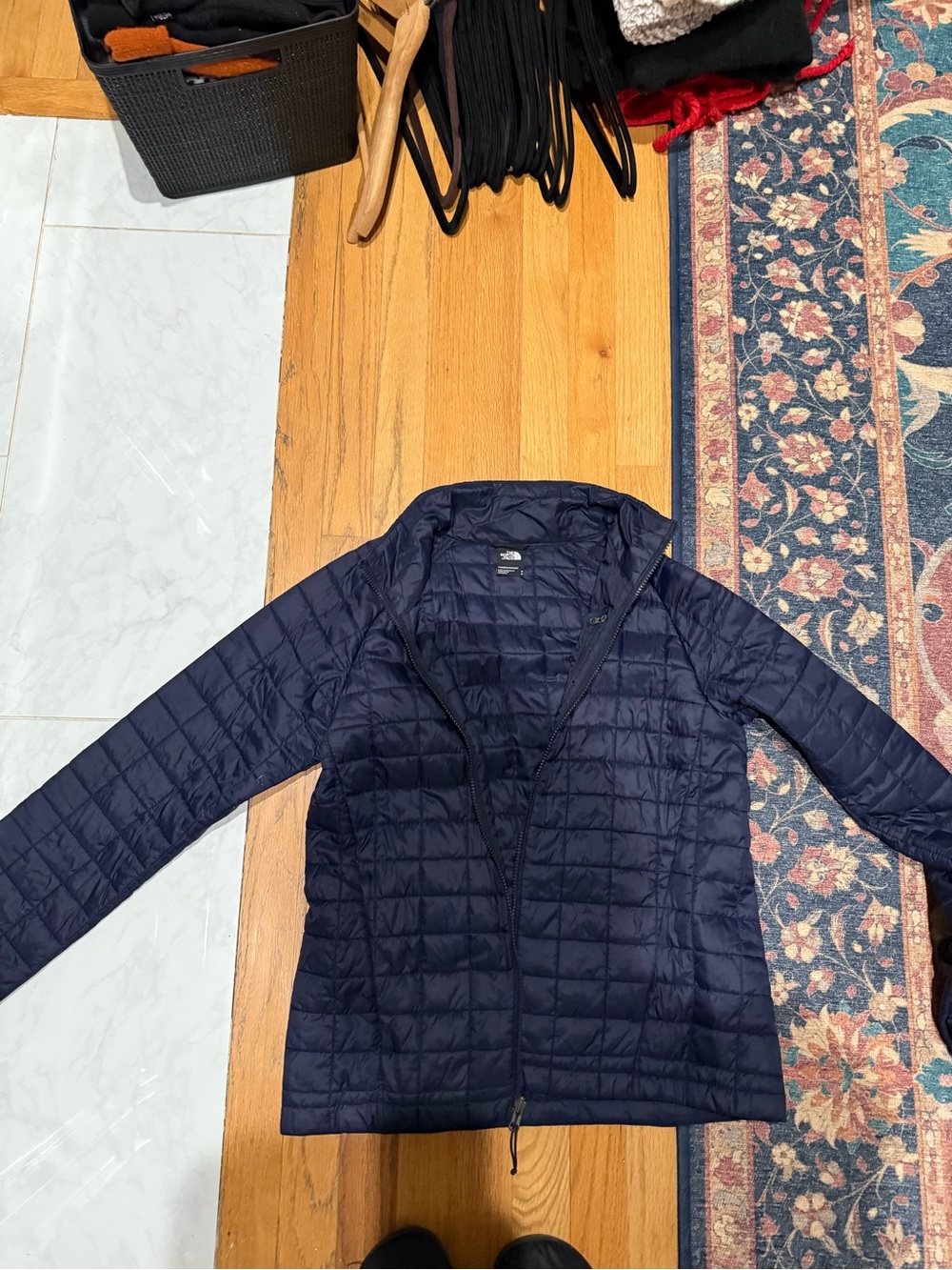 The North Face Navy Quilted Packable Jacket